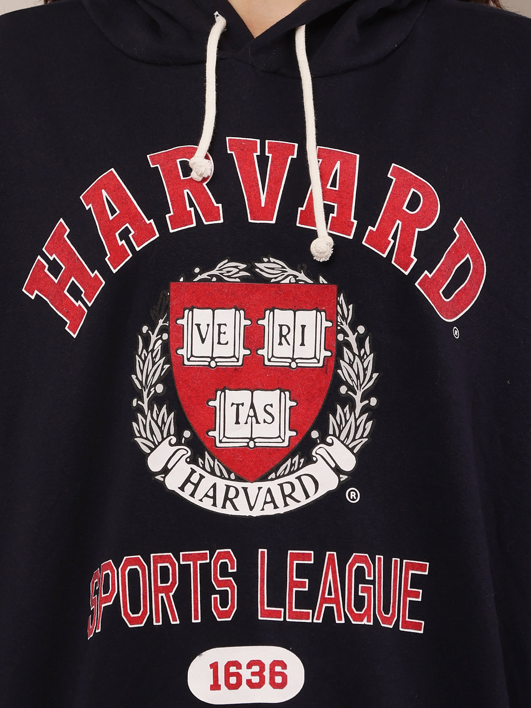 Cotton Full Sleeve with Hooded Dark Blue Sweatshirt
