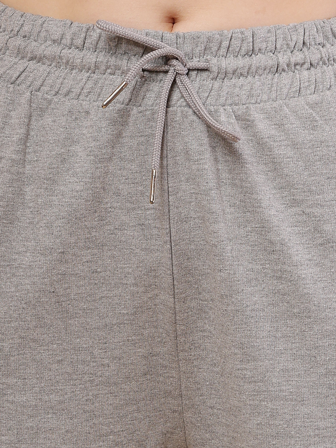 Cotton Elastic with Drawstring Grey Trouser
