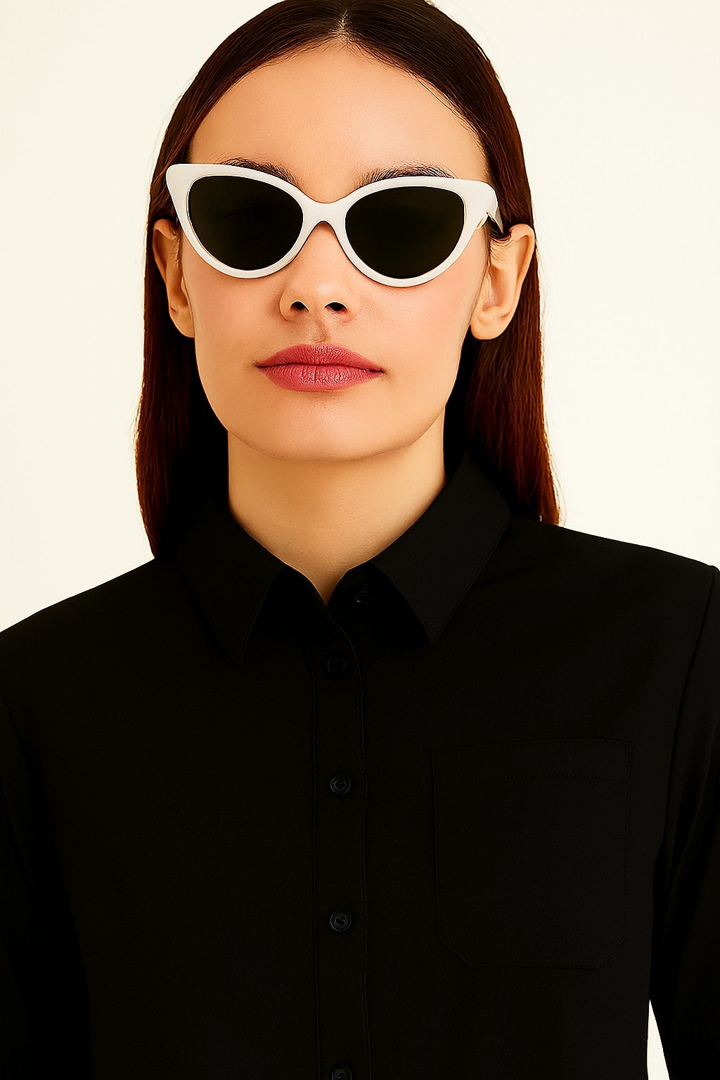 Cotton Classic Black Cotton Button-Up Shirt