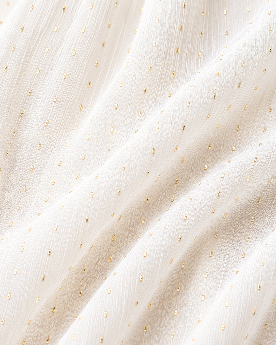 Cream V-Neck Mini Dress | Long Puff Sleeves | Linen Blend Dress with Inner
