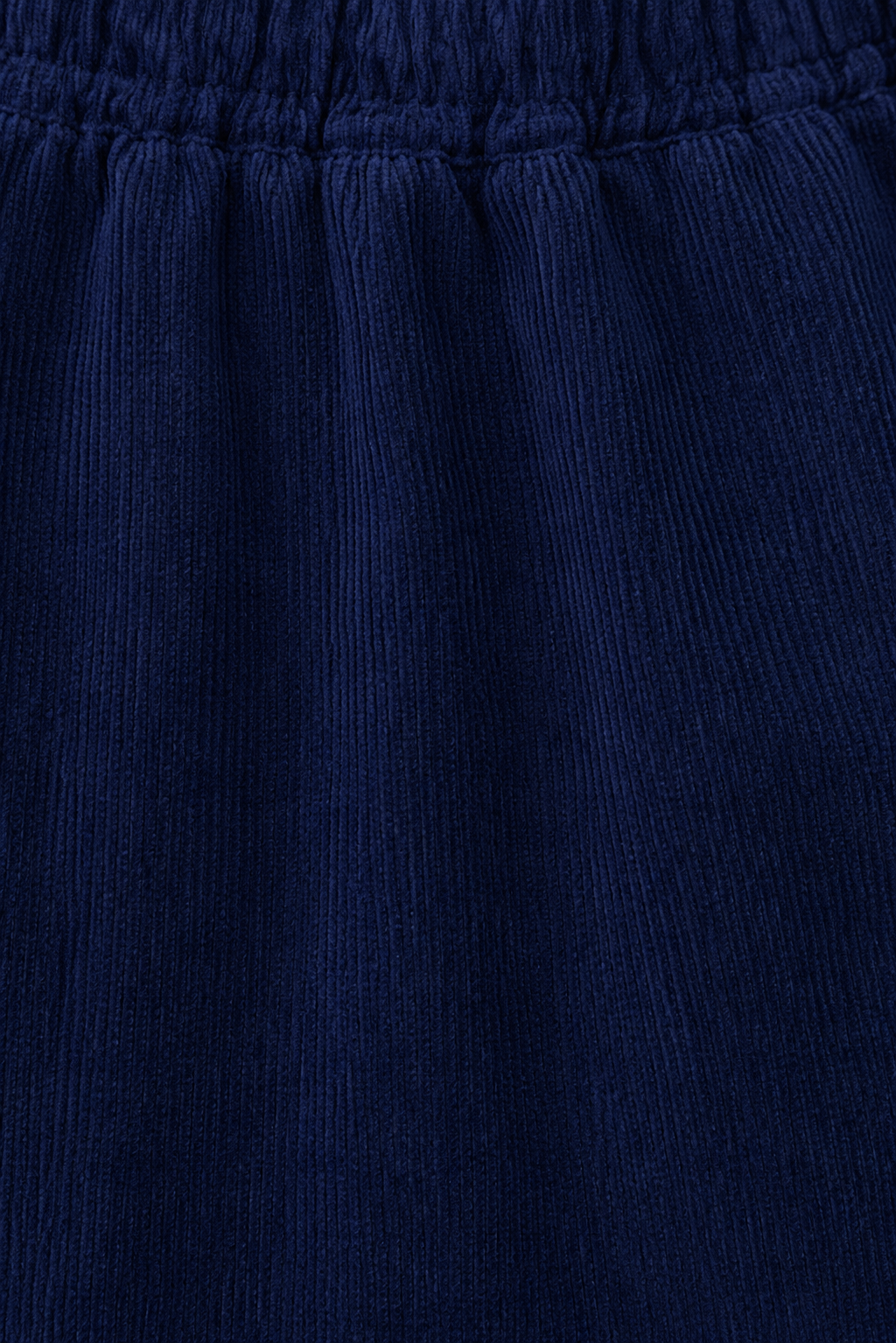 Navy Blue Wide Leg Cotton Pants | Elastic Waist | 2 Side Pockets | Relaxed Fit