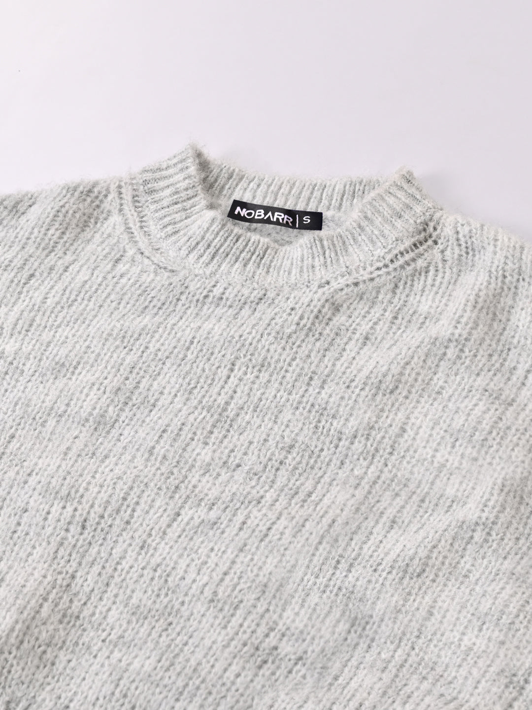 Polyester Full Sleeve with Turtle Neck Grey Sweater