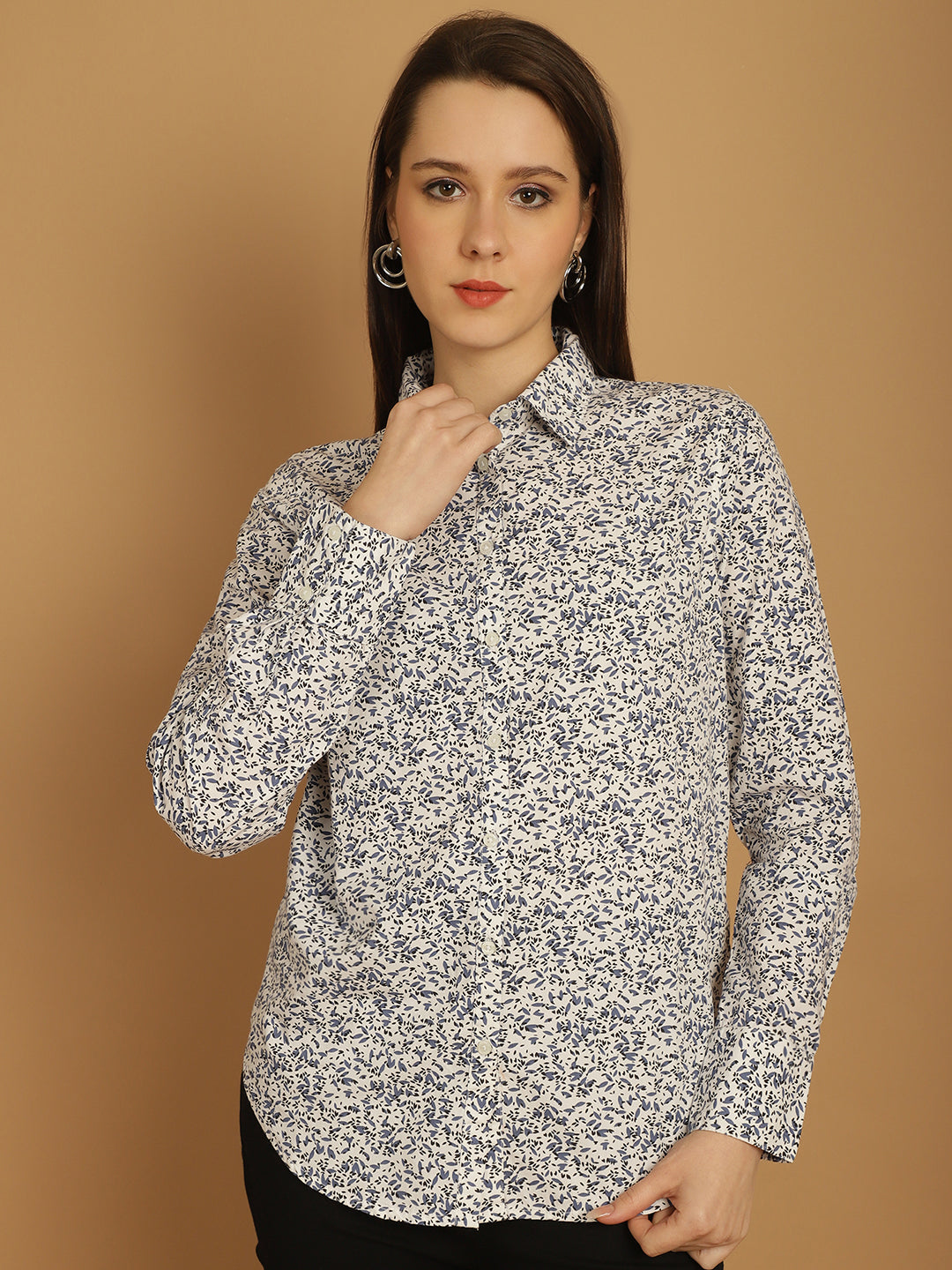 Pure Cotton Style Quotient MultiColor Formal Shirt with Regular Fit