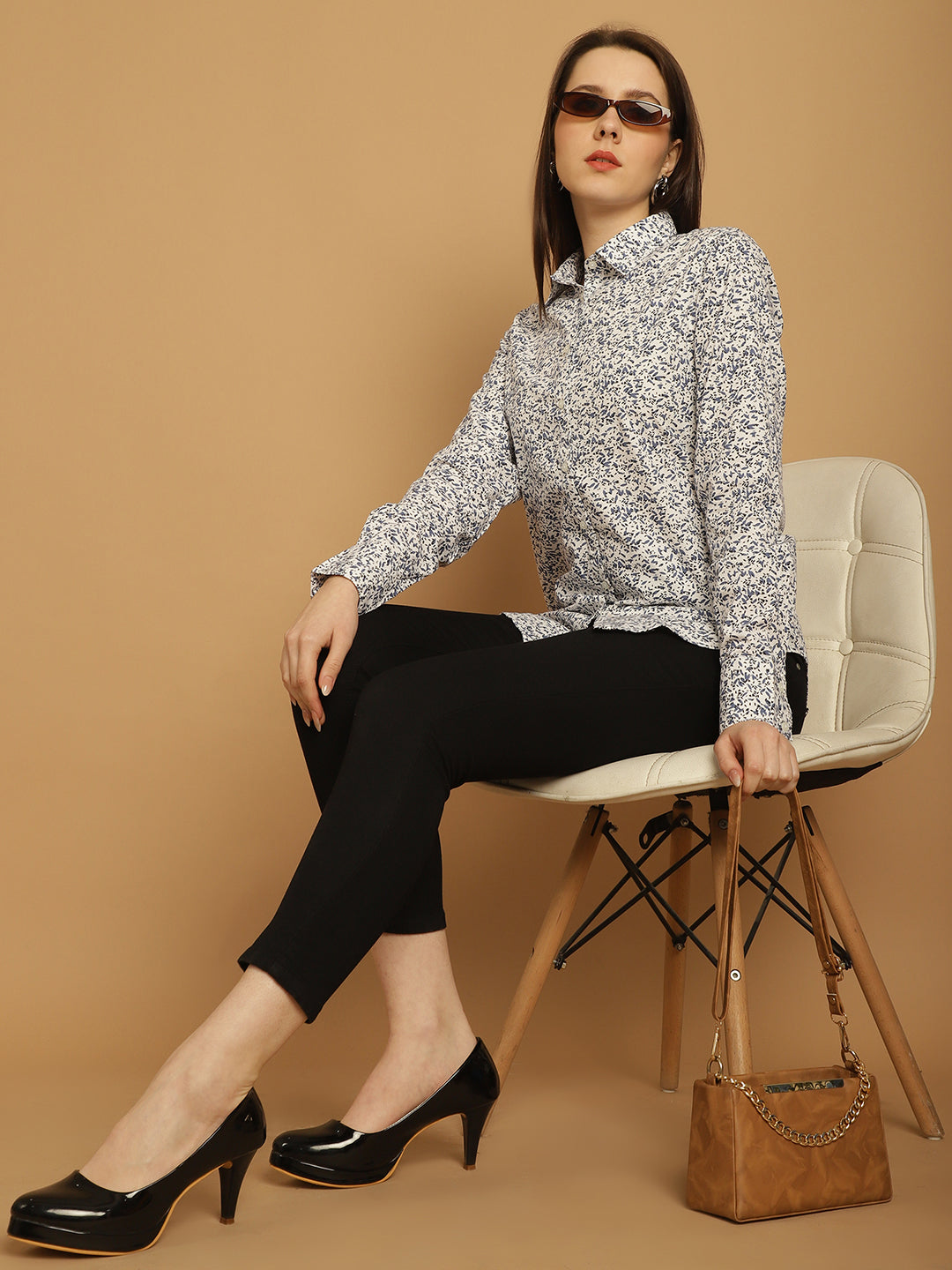 Pure Cotton Style Quotient MultiColor Formal Shirt with Regular Fit