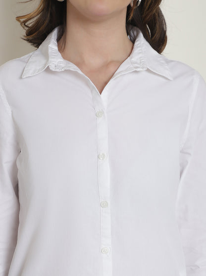 Regular Fit Style Quotient White Smart Formal Shirt