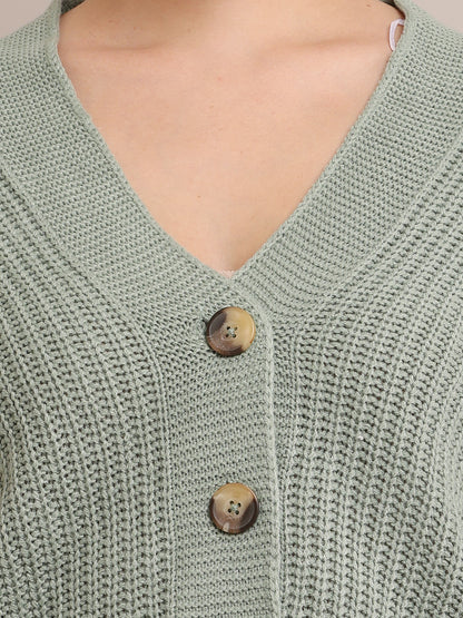 V-neck with sleeveless acrylic White vest sweater