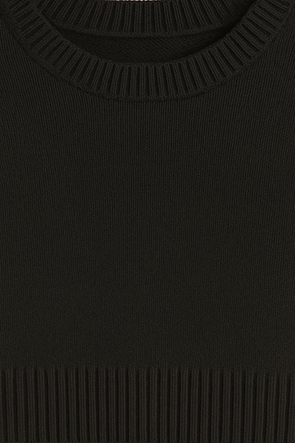Acrylic Full Sleeve with Round Neck Black Loose Fit Sweater