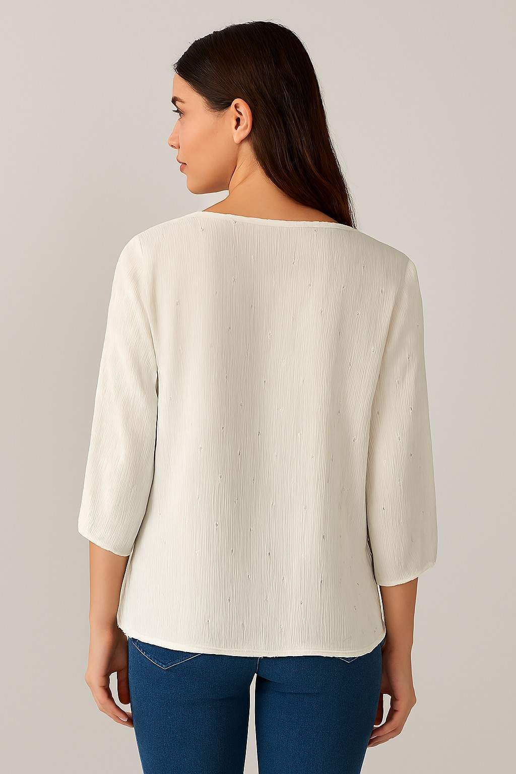 Off-White Viscose Linen Shirt