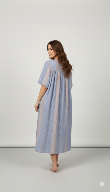 Multi-Colour Loose Fit Maxi Dress