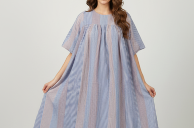Multi-Colour Loose Fit Maxi Dress
