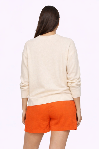 Lemon Solid Oversized Sweater | Drop Shoulder Loose Fit Winter Pullover