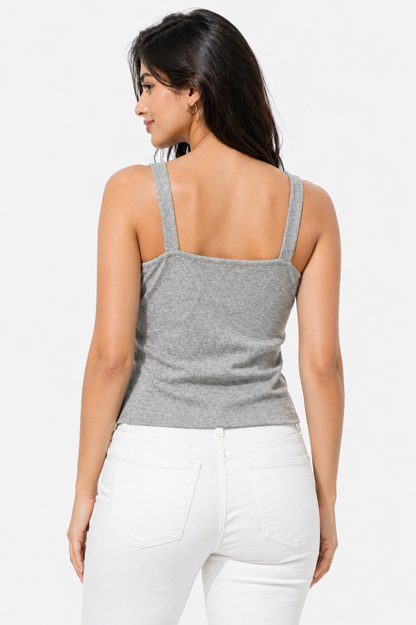 Sweetheart Neckline Beige Strappy Crop Top