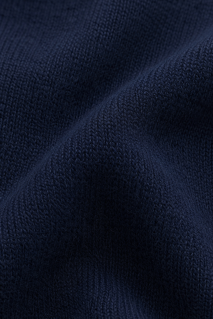Dark Blue V-Neck Button Front Cardigan | Full Sleeve Knit Cardigan