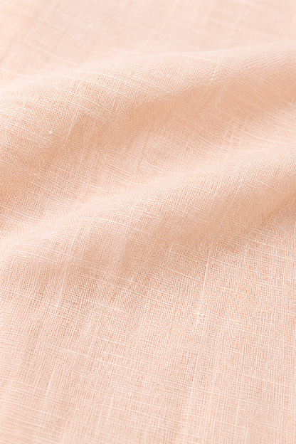 100% Cotton Peach Casual Shirt | Full Sleeves | Button-Down | Loose Fit | Solid Cotton Shirt