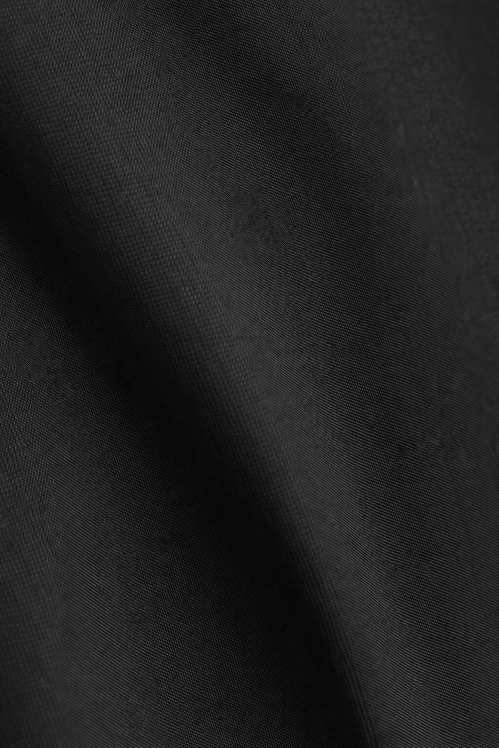 Black 100% Cotton Midi Dress | Puff 3/4 Sleeves | Loose Fit | 2 Side Pockets | Casual A-Line Dress