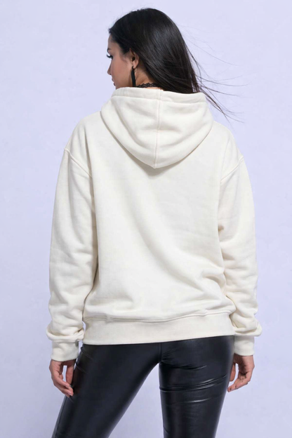 Light Green Hooded Sweatshirt | Cotton Blend Hoodie | Long Sleeve | Kangaroo Pocket | Casual Winter Wear