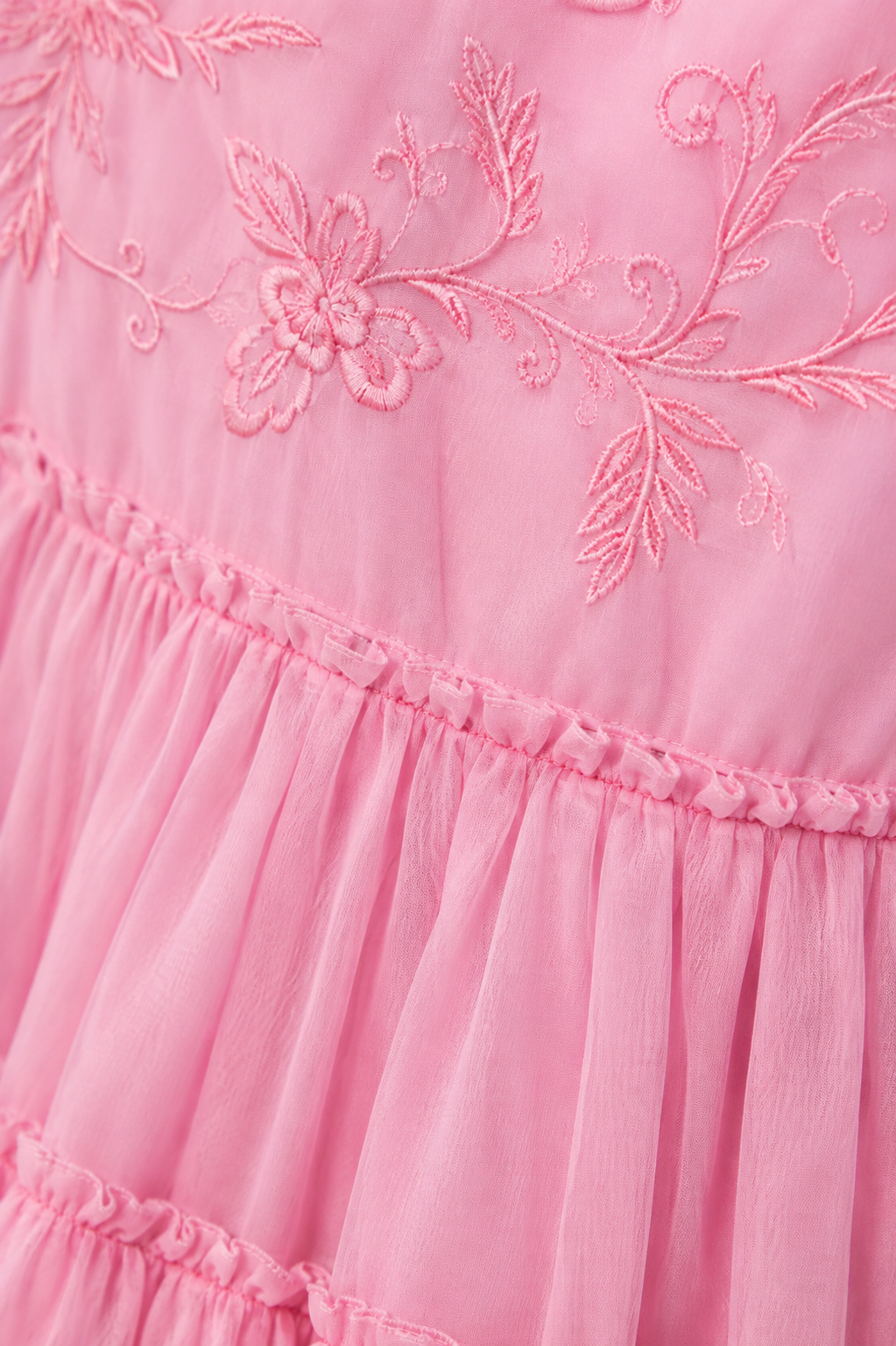 Pink Tiered Mini Dress | 100% Polyester | Sleeveless Spaghetti Strap | Smocked Back | Fit & Flare Casual Dress