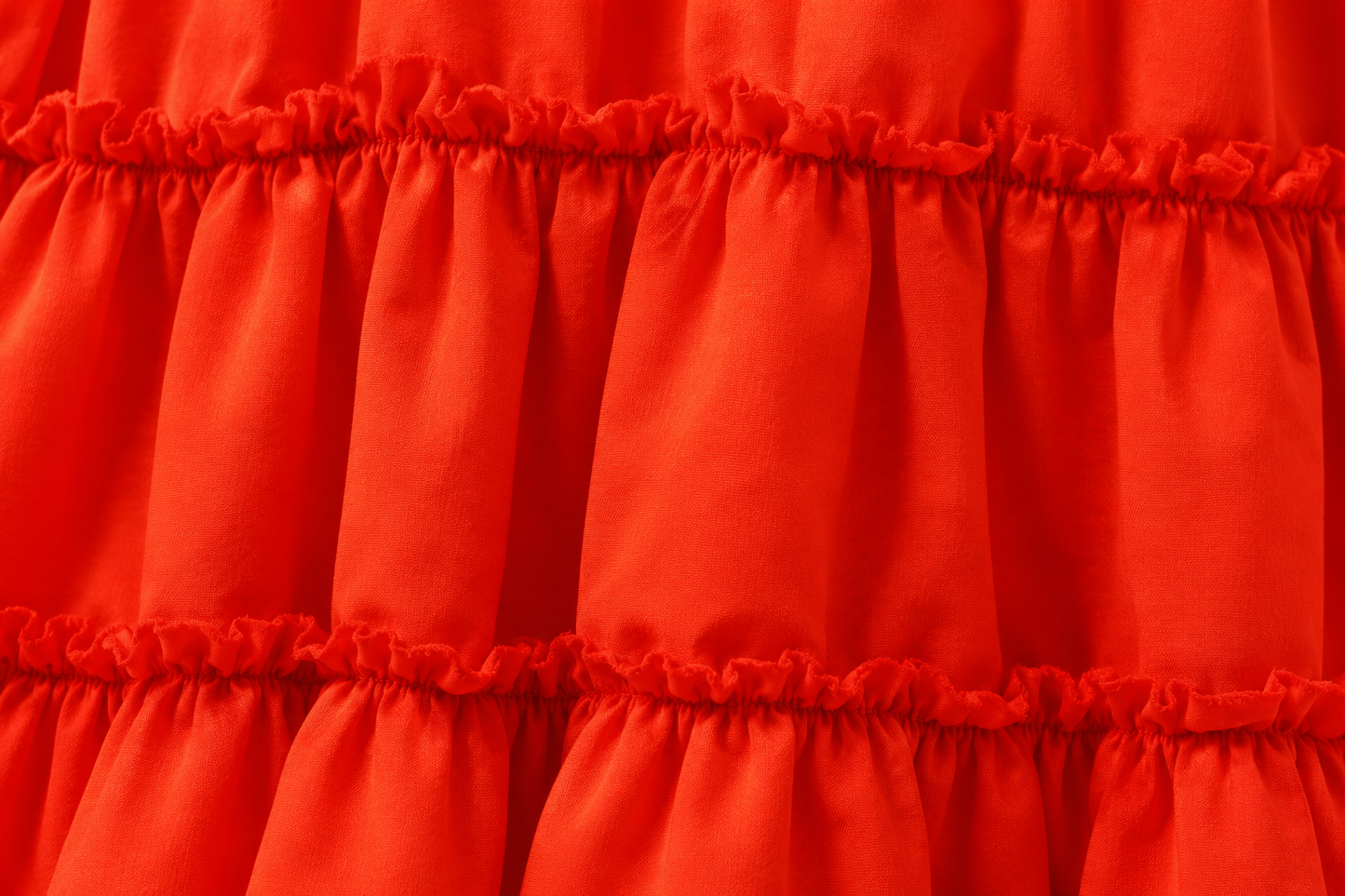 Red Tiered Mini Dress | 100% Polyester | Sleeveless Spaghetti Strap | Fit & Flare Casual Dress with Cotton Inner