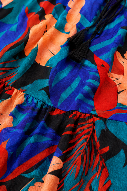 100% Viscose Printed Maxi Dress | Sleeveless Shoulder Strap Dress | Loose Fit Casual Summer Dress