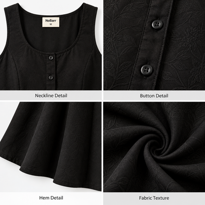 Rayon Step Dress | Sleeveless Shoulder-Free Solid Casual Dress Black