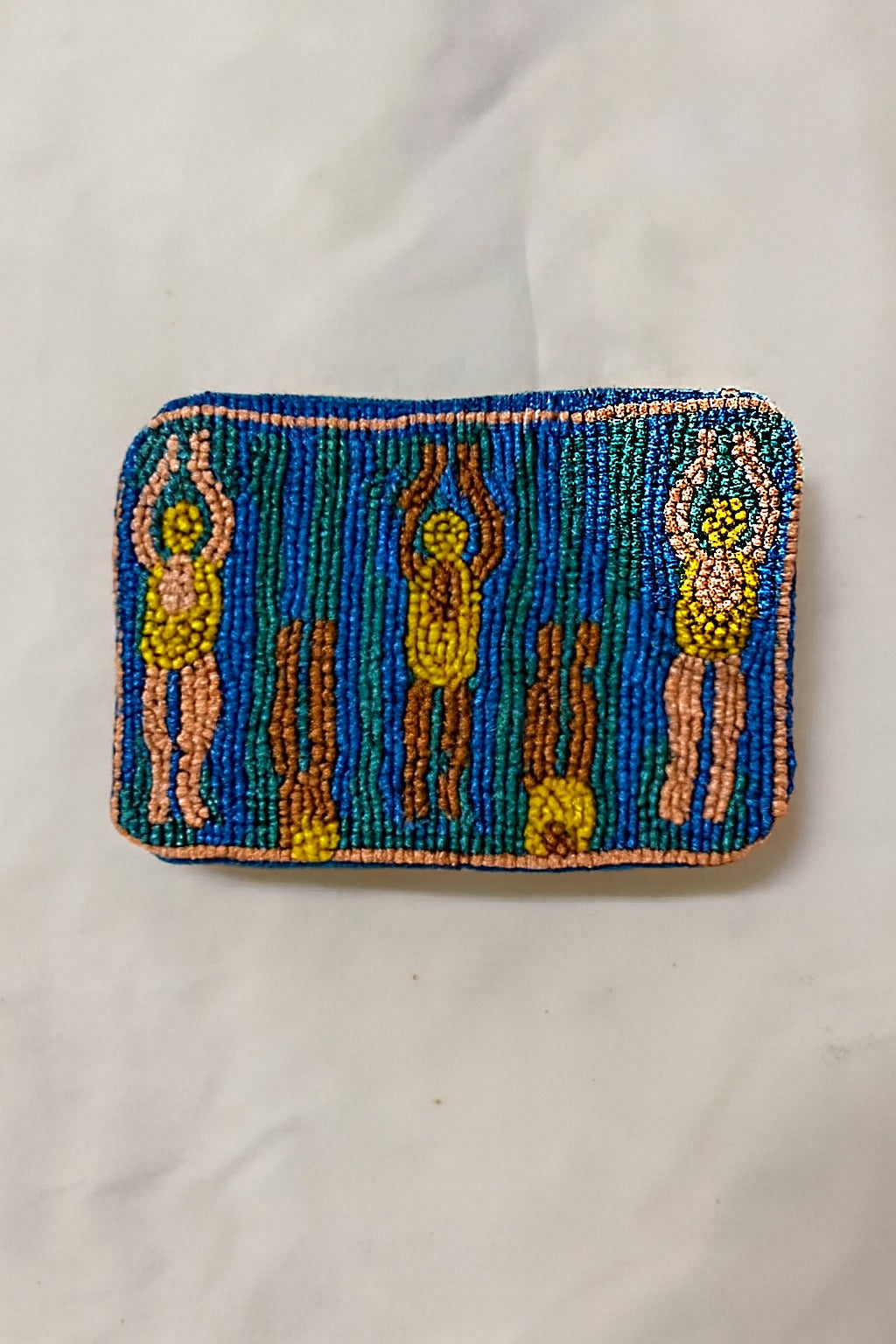 Embroidered Badminton Theme Mini Coin Pouch