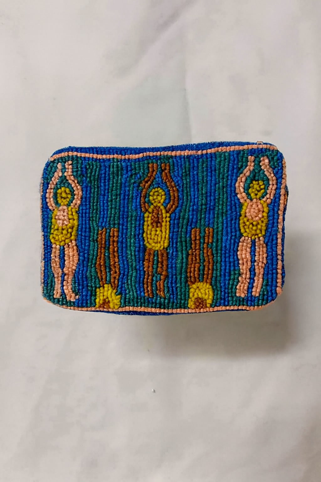 Embroidered Badminton Theme Mini Coin Pouch